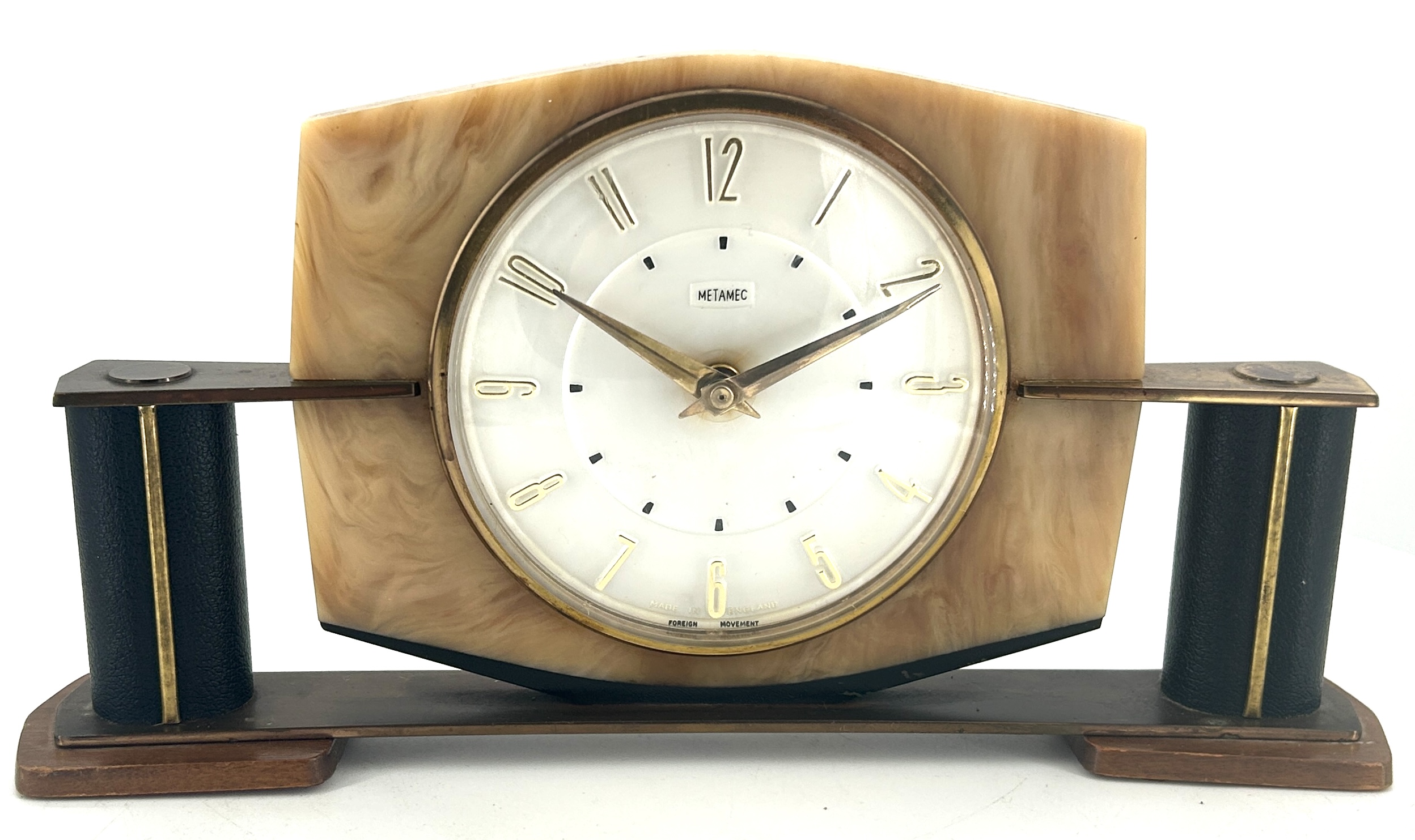 Fabulous Art Deco Metamec Mantle clock – ca 1940 - Image 2